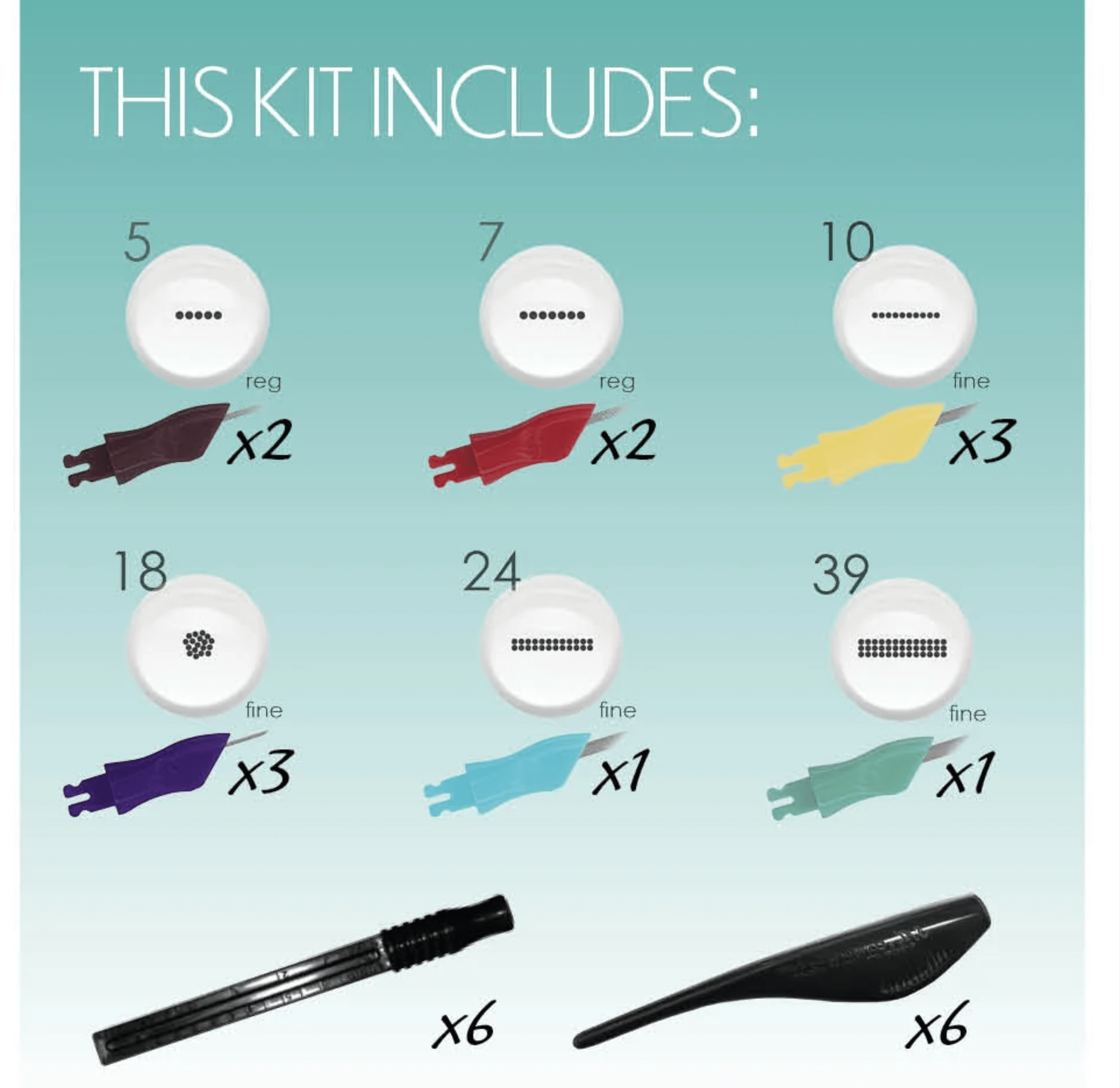 Eyeliner Needle Mini Kit | Wings & Tails Liner