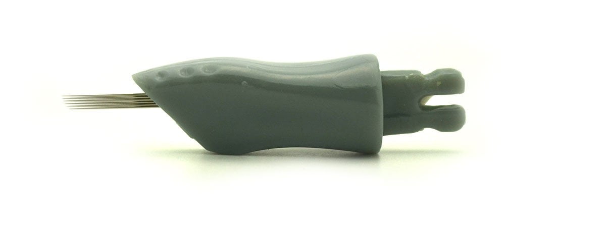 Aguja curva extra fina de 6 puntas - Punta Click