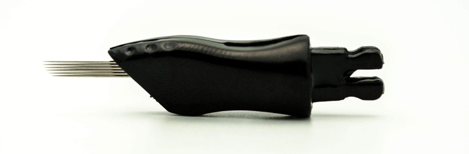 Aguja curva regular de 6 puntas - punta click