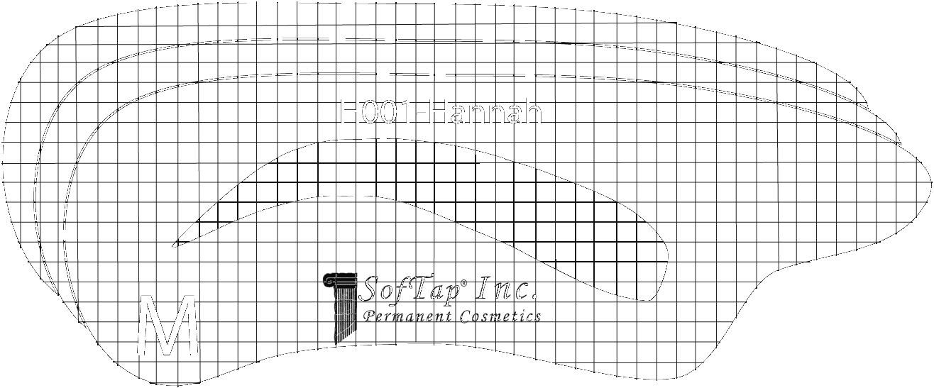 Stencil for Eyebrows H001 - Hannah