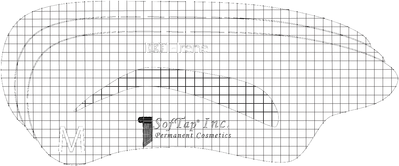 Stencil for Eyebrows I001 - Irene