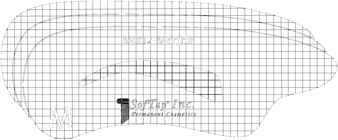Stencil para Cejas M002 - Merida