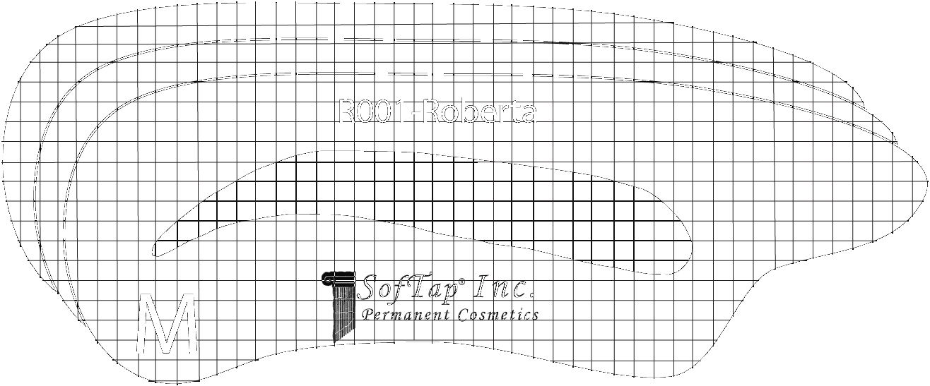 Stencil para Cejas R001 - Roberta