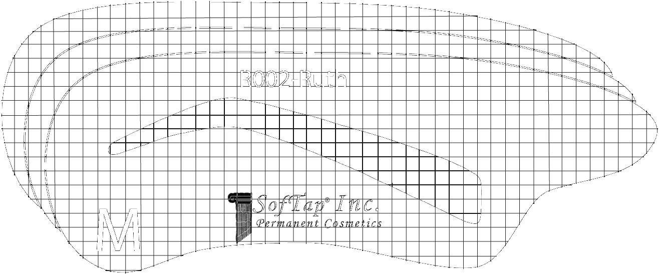 Stencil for Eyebrows R002 - Ruth