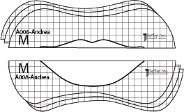 Stencil for lips A008 - Andrea