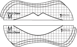 Stencil for lips D002 - Diane