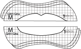 Stencil for lips G001 - Gina
