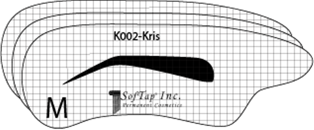 Stencil for eyebrows K002 - Kris