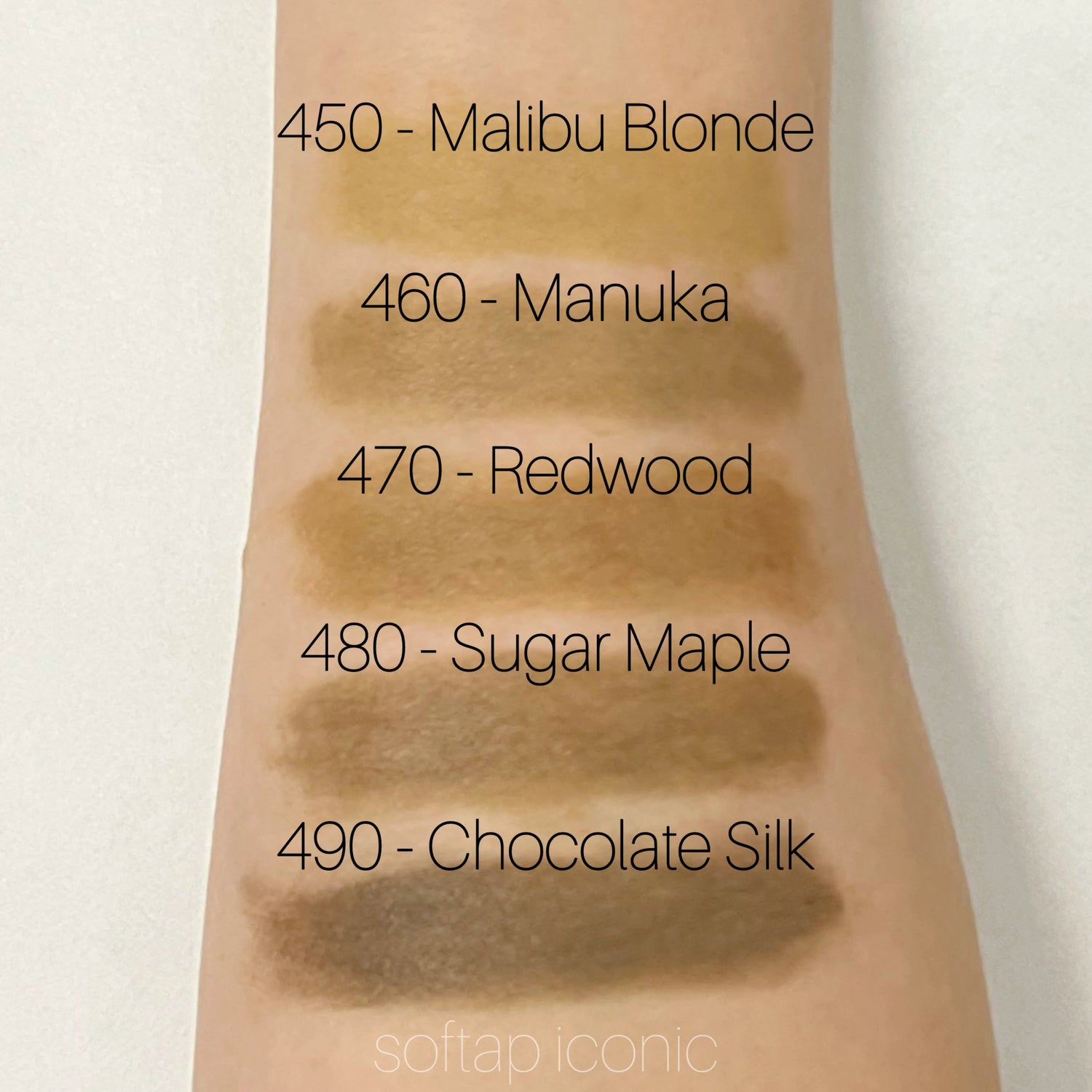 Iconic Softap Pigment Samples for Brows (5 pigments)