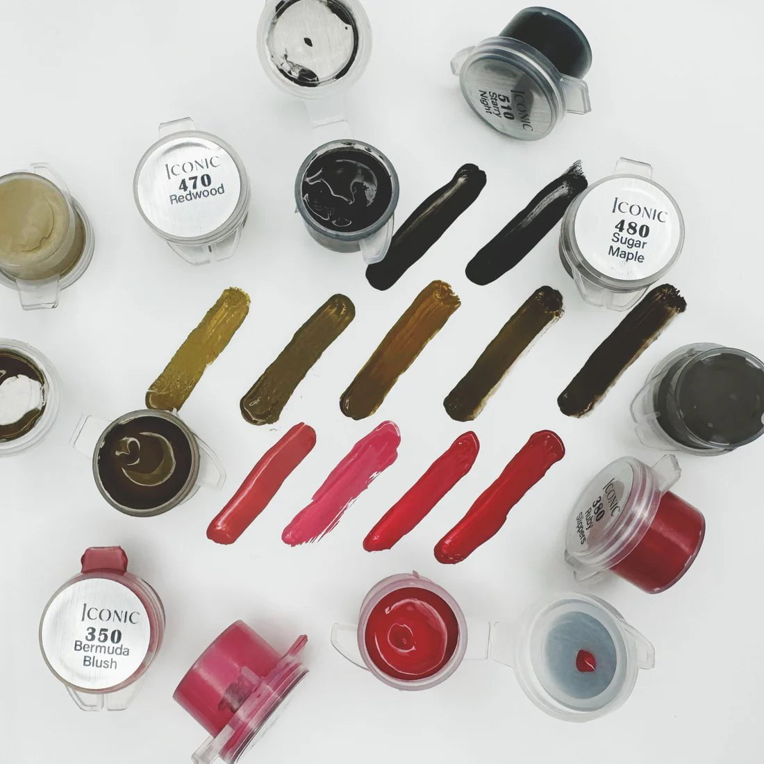 Iconic Softap Pigment Samples for Brows & Eyeliner & Lips (11 pigments)