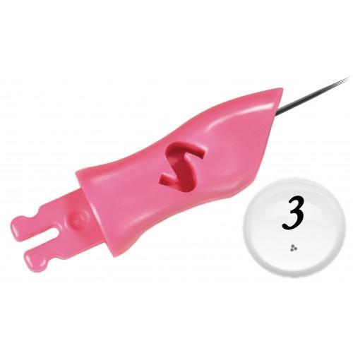 3 Prong Round Needle - Softap Click Tip | Buy Permanent Makeup