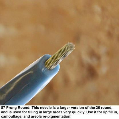 87 Prong Round Needle - Click Tip