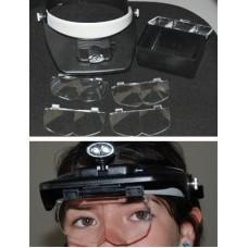 Head Magnifier w/Center LED Lights