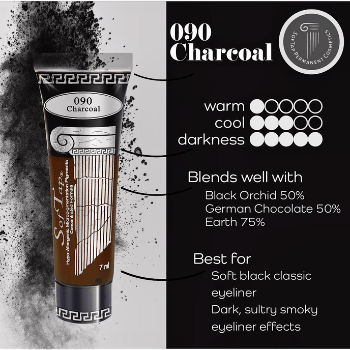 Charcoal - 90 - Oscuro - Paleta fría - Delineador de ojos