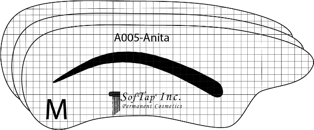 Stencil for Eyebrows A005 - Anita