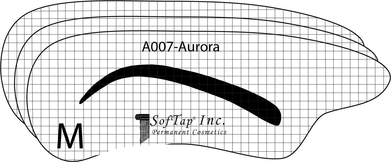 Stencil for Eyebrows A007 - Aurora