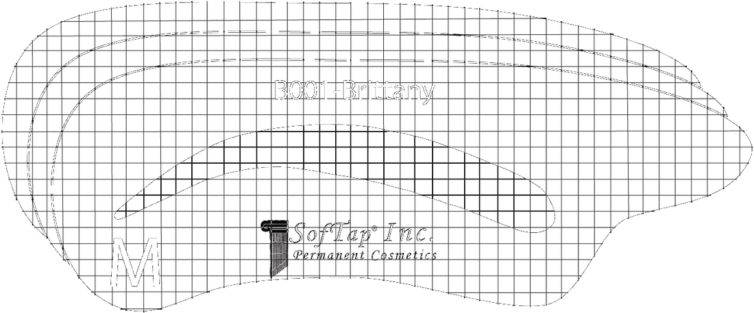 Stencil for Eyebrows B001 - Brittany