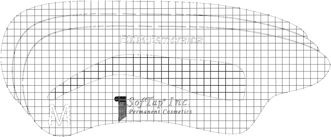 Stencil for Eyebrows E003 - Esmeralda