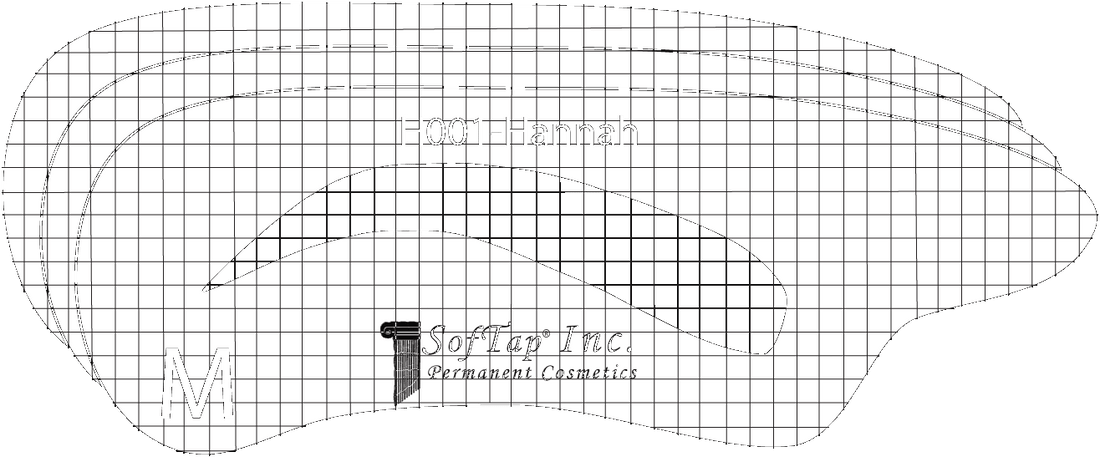Stencil for Eyebrows H001 - Hannah