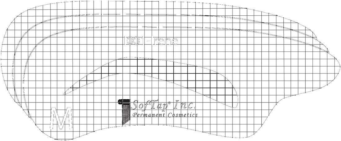 Stencil for Eyebrows I001 - Irene