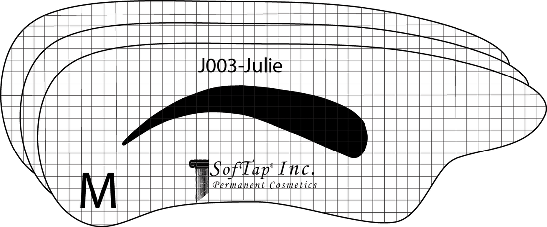 Stencil for Eyebrows J003 - Julie