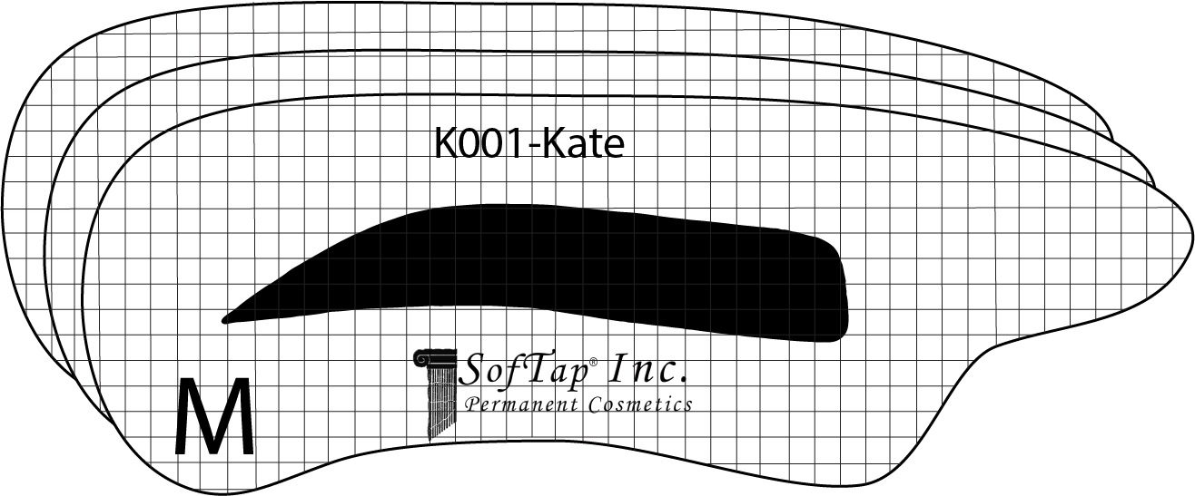 Stencil for Eyebrows K001 - Kate