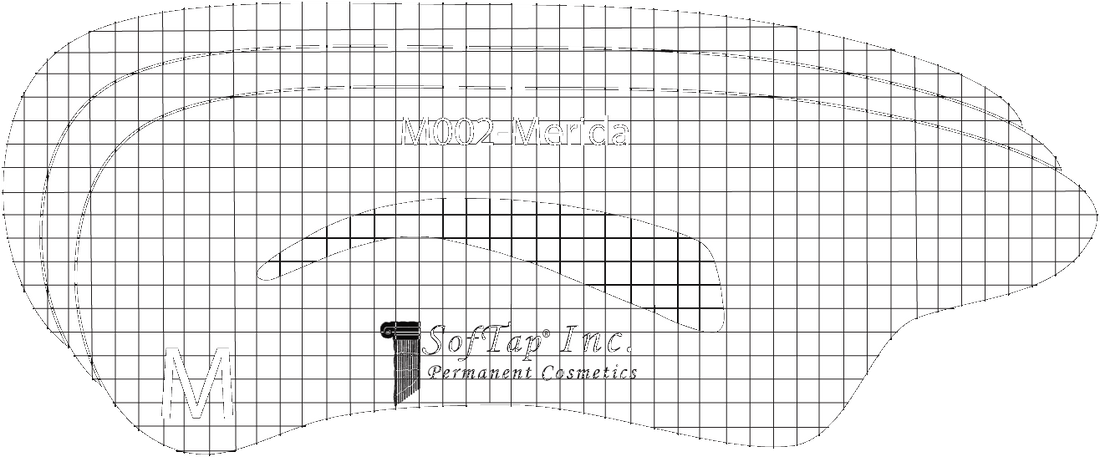 Stencil for Eyebrows M002 - Merida