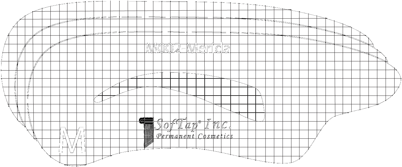 Stencil for Eyebrows M002 - Merida