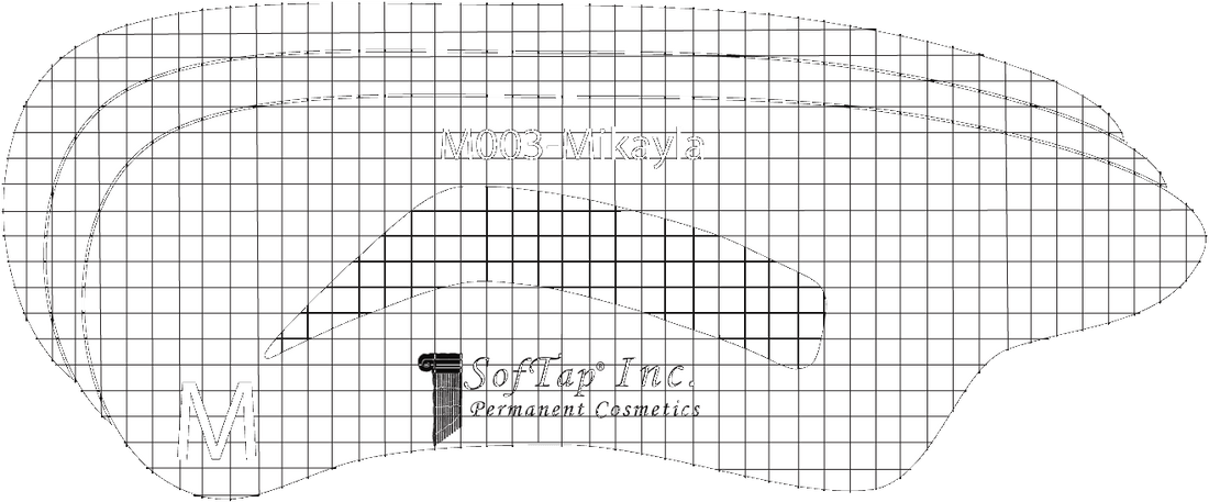 Stencil for Eyebrows M003 - Mikayla