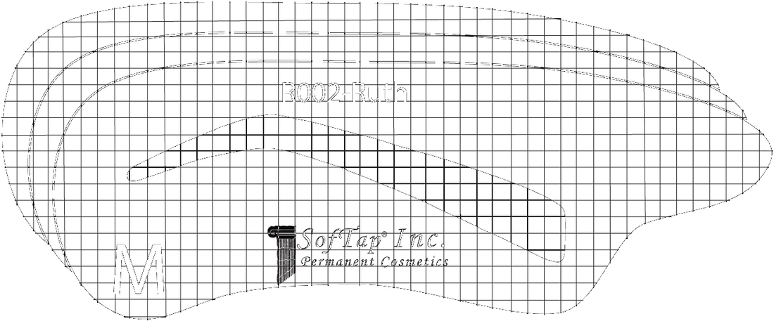 Stencil for Eyebrows R002 - Ruth