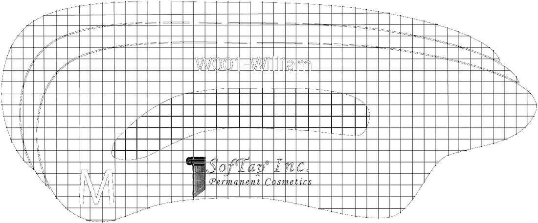 Stencil for Eyebrows W001 - William