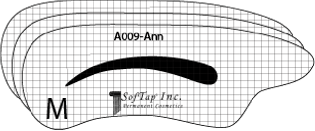 Stencil for eyebrow A009 - Ann