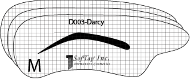 Stencil for eyebrows D003 - Darcy
