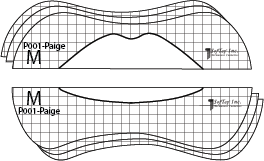 Stencil for lips P002 - Paige